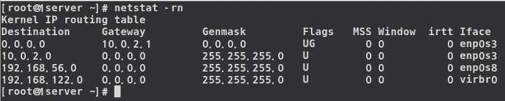 netstat -rn